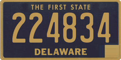 DE license plate 224834