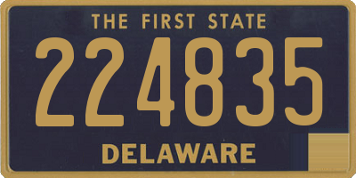 DE license plate 224835