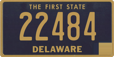 DE license plate 22484