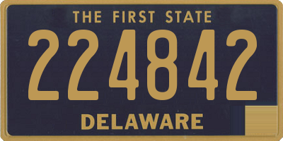 DE license plate 224842