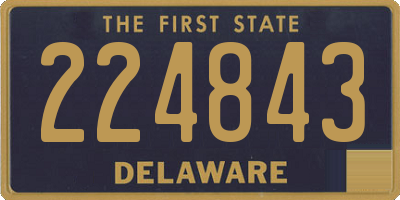 DE license plate 224843