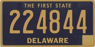 DE license plate 224844