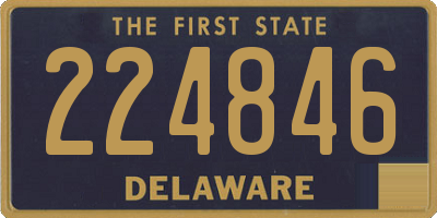 DE license plate 224846