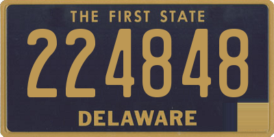 DE license plate 224848