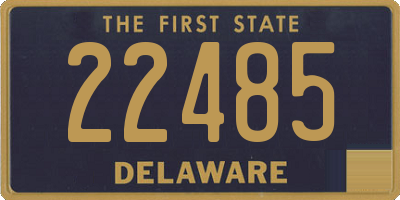 DE license plate 22485