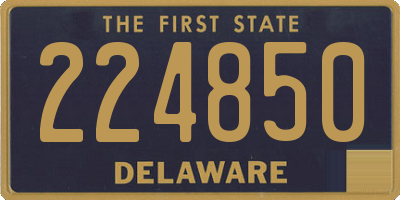 DE license plate 224850