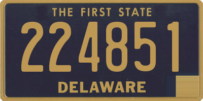 DE license plate 224851