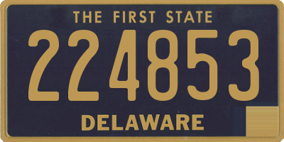 DE license plate 224853