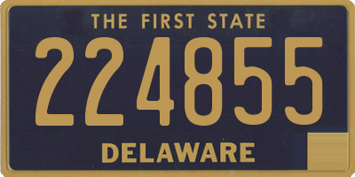 DE license plate 224855