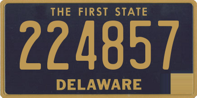 DE license plate 224857