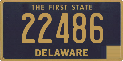 DE license plate 22486