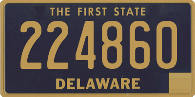 DE license plate 224860