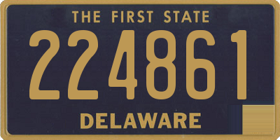 DE license plate 224861