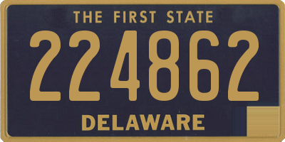 DE license plate 224862