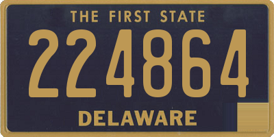 DE license plate 224864