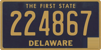 DE license plate 224867