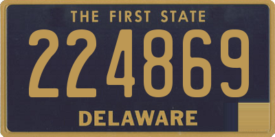 DE license plate 224869