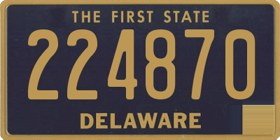 DE license plate 224870