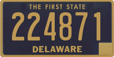 DE license plate 224871