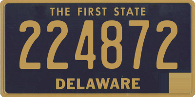 DE license plate 224872
