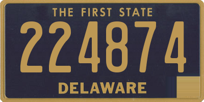 DE license plate 224874