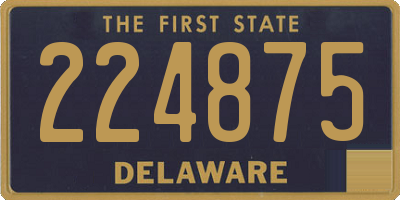 DE license plate 224875