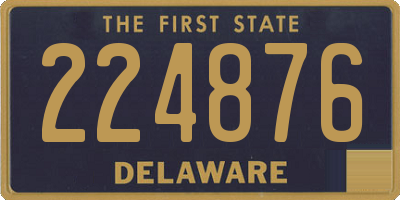 DE license plate 224876