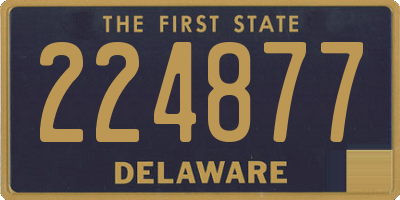 DE license plate 224877
