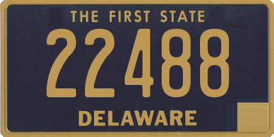 DE license plate 22488