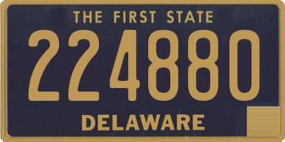 DE license plate 224880