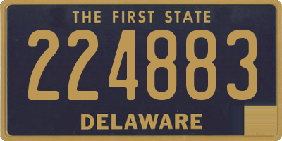 DE license plate 224883