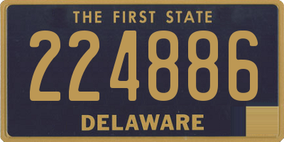 DE license plate 224886