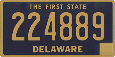 DE license plate 224889