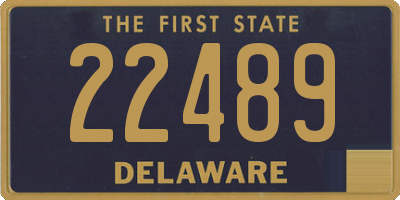 DE license plate 22489