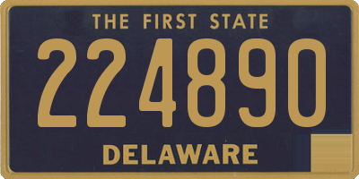 DE license plate 224890