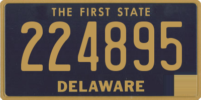DE license plate 224895