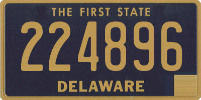 DE license plate 224896