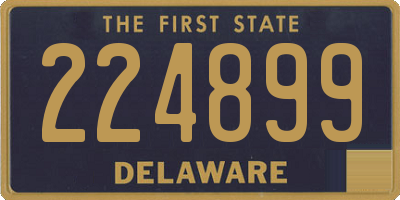 DE license plate 224899