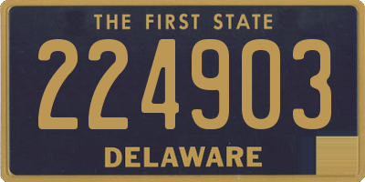 DE license plate 224903