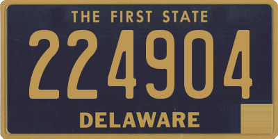 DE license plate 224904