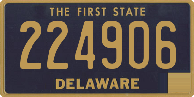 DE license plate 224906