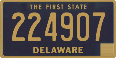 DE license plate 224907