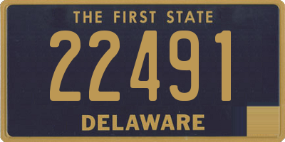 DE license plate 22491