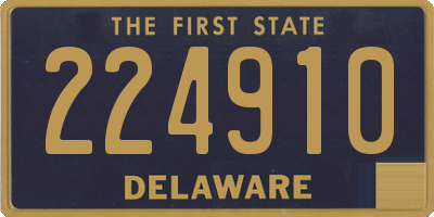 DE license plate 224910
