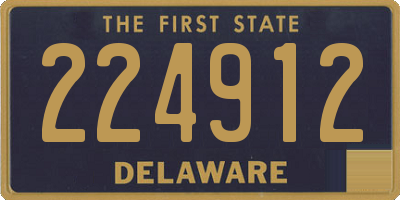 DE license plate 224912