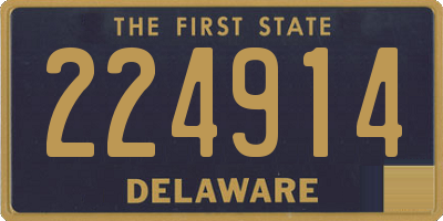 DE license plate 224914