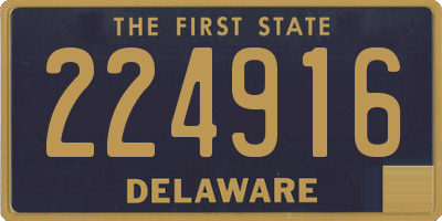 DE license plate 224916