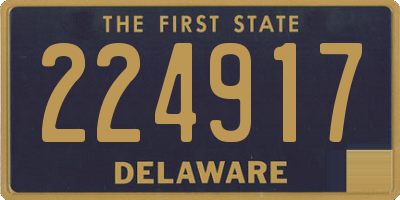 DE license plate 224917