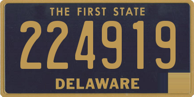 DE license plate 224919