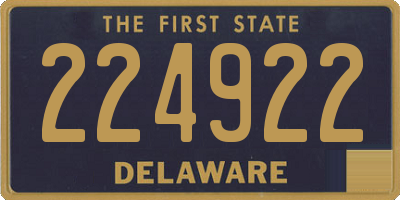 DE license plate 224922